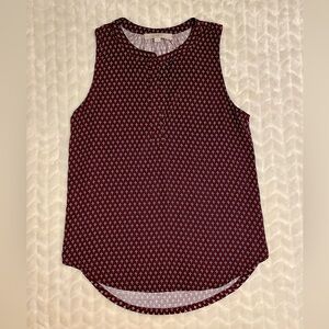 EUC- LOFT Ann Taylor Women’s Sleeveless V Neck Blouse